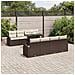 Set Divano da Giardino 9 pcs Marrone 100 x 55 x 73 cm - Foto miniatura 2