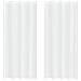 Tende con tende 2 pcs Bianco Poliestere - Foto miniatura 1