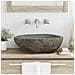 Lavabo Grigio chiaro (46-52) x (35-40) x 15 cm Pietra di Fiume - Foto miniatura 2