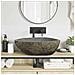 Lavabo Grigio chiaro (46-52) x (35-40) x 15 cm Pietra di Fiume - Foto miniatura 3