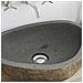 Lavabo Grigio chiaro (46-52) x (35-40) x 15 cm Pietra di Fiume - Foto miniatura 4