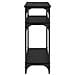 Tavolo consolle Rovere Nero 75 x 29 x 75 cm Legno multistrato - Foto miniatura 6