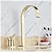 Rubinetto per lavabo da bagno, Blackswan, tipo M51, modello oro, misura 35 cm - Foto miniatura 2