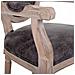Poltrona In Legno Imbottita Grigia 55x46x48/96h - Foto miniatura 7