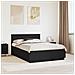 Struttura del letto Nero 150 x 200 cm Legno multistrato - Foto miniatura 2