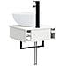 Lavabo da Parete Bianco Lucido 40 x 41 x 40,5 cm - Foto miniatura 5