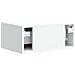 Mobiletto da notte a muro 2 pcs Bianco 49 x 34,5 x 20 cm - Foto miniatura 7