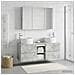 Set di mobili per il bagno 4 pcs Grigio Cemento - Foto miniatura 4