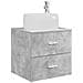 Set di mobili per il bagno 4 pcs Grigio Cemento - Foto miniatura 5