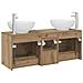 Set di mobili per il bagno 3 pz Rovere Artigianale - Foto miniatura 6