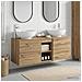 Set di mobili per il bagno 3 pz Rovere Artigianale - Foto miniatura 7