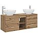 Set di mobili per il bagno 3 pz Rovere Artigianale - Foto miniatura 1