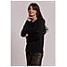 T-SHIRT MANICHE LUNGHE CON TRASPARENZA SU SPALLE - Colore: Nero - Taglia: S - Foto miniatura 2