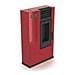 Stufa a Pellet Susy Rivestimento in Acciaio Potenza Termica Nominale 6 kW 150 m3 Riscaldabili Colore Rosso - Foto miniatura 1