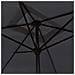 Ombrellone Da Giardino Con Palo In Metallo 300x200 Cm Nero - Foto miniatura 2