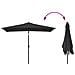 Ombrellone Da Giardino Con Palo In Metallo 300x200 Cm Nero - Foto miniatura 4