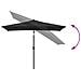 Ombrellone Da Giardino Con Palo In Metallo 300x200 Cm Nero - Foto miniatura 8