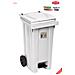 Contenitore Pattumiera Con Pedale, Bianco, 120 Litri Qualità Professionale Made In Italy - Foto miniatura 1