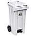 Contenitore Pattumiera Con Pedale, Bianco, 120 Litri Qualità Professionale Made In Italy - Foto miniatura 2