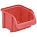 672.100 Scatola Trasparente, Misura 2, Colore Rosso, (b X T X H) 102 X 74 X 164 Millimetri - Foto miniatura 1