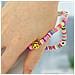 Bracciale Da Telefono, Rondelle Heishi, Smiley, Lettere Happy, Collezione Smiley - Foto miniatura 5