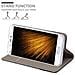 Custodia Compatibile Con Xiaomi Mi 5s In Grigio Nero - Coperchio Protettiva Con Chiusura Magnetica, Funzione Stand E Tasca Per Le Carte - Foto miniatura 3