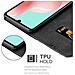 Custodia Compatibile Con Samsung Galaxy A41 In Oro Rosato Nero - Coperchio Protettiva Con Chiusura Magnetica, Funzione Stand E Tasca Per Le Carte - Foto miniatura 4