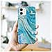 Custodia Compatibile Con Apple Iphone 12 Pro Max In Marmo Blu Verde No. 25 - Coperchio Protettivo In Silicone Tpu Con Motivo A Mosaico - Foto miniatura 7