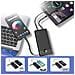 Batteria Esterna 10000mah Cavi Lightning, Usb-c E Micro Usb Nero - Foto miniatura 5