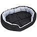 Cuscino Per Cani Reversibile Lavabile Grigio E Nero 110x80x23cm - Foto miniatura 6
