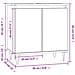 Armadietto Bagno Rovere Fumo 58x33x60 Cm In Legno Multistrato - Foto miniatura 4