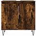 Armadietto Bagno Rovere Fumo 58x33x60 Cm In Legno Multistrato - Foto miniatura 5