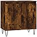 Armadietto Bagno Rovere Fumo 58x33x60 Cm In Legno Multistrato - Foto miniatura 1