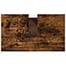 Armadietto Bagno Rovere Fumo 58x33x60 Cm In Legno Multistrato - Foto miniatura 8
