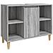 Mobile Lavabo Grigio Sonoma 80x33x60 Cm In Legno Multistrato - Foto miniatura 2