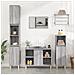 Mobile Lavabo Grigio Sonoma 80x33x60 Cm In Legno Multistrato - Foto miniatura 1