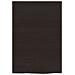 Piano Bagno Marrone Scuro 40x60x2 cm Legno Massello Trattato - Foto miniatura 2