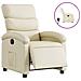 Poltrona Reclinabile Elettrica Crema In Similpelle - Foto miniatura 2