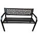 Panchina da Giardino KALIA con Gambe in Acciaio, Colore Nero - Foto miniatura 2