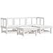Set Salotto Da Giardino 5 Pz In Legno Massello Di Pino Bianco - Foto miniatura 2