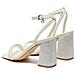 Gelectra Sandals Sandali Tessile Scarpe Donna Bianco Eu 39, Fljgel Lea03 Ivory - Foto miniatura 3