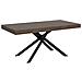 Tavolo allungabile 80x160/244 cm Karida noce gambe antracite - Foto miniatura 1