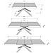 Tavolo allungabile 80x160/244 cm Karida noce gambe antracite - Foto miniatura 4