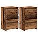 Comodini Legno Antico 2 pz 40x35x62,5 cm in Legno Multistrato - Foto miniatura 1