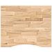 Piano Scrivania 100x80x2,5 Cm Rovere Massello Non Trattato - Foto miniatura 2