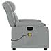 Poltrona Reclinabile Massaggio Elettrica Grigio Chiaro Tessuto - Foto miniatura 9