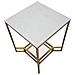 Tavolino Mf536 - Oro - Metallo - 47x47x60 Cm - Foto miniatura 5
