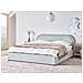 Letto Contenitore Ciniglia Quillien 180 X 200 Cm Azzurro - Foto miniatura 1