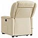 Poltrona Alzapersona Massaggiante Elettrica Crema in Tessuto - Foto miniatura 7