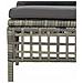Set Divani da Giardino 5 pz con Cuscini in Polyrattan Grigio - Foto miniatura 6